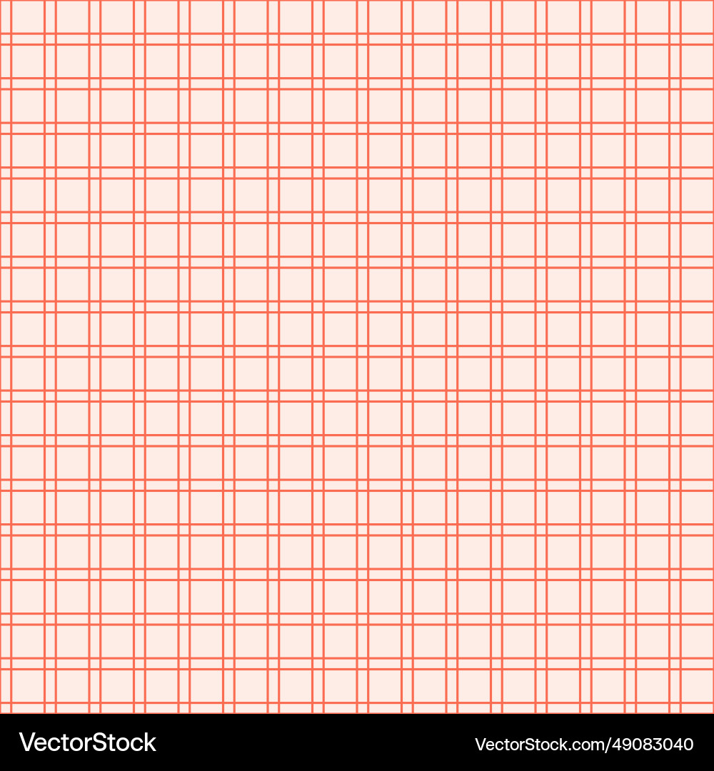 Red checkered line pattern seamless Vector Image