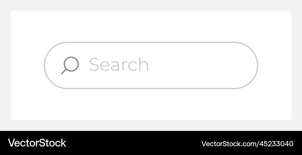 Search bar ui element template Search bar ui element template vector image