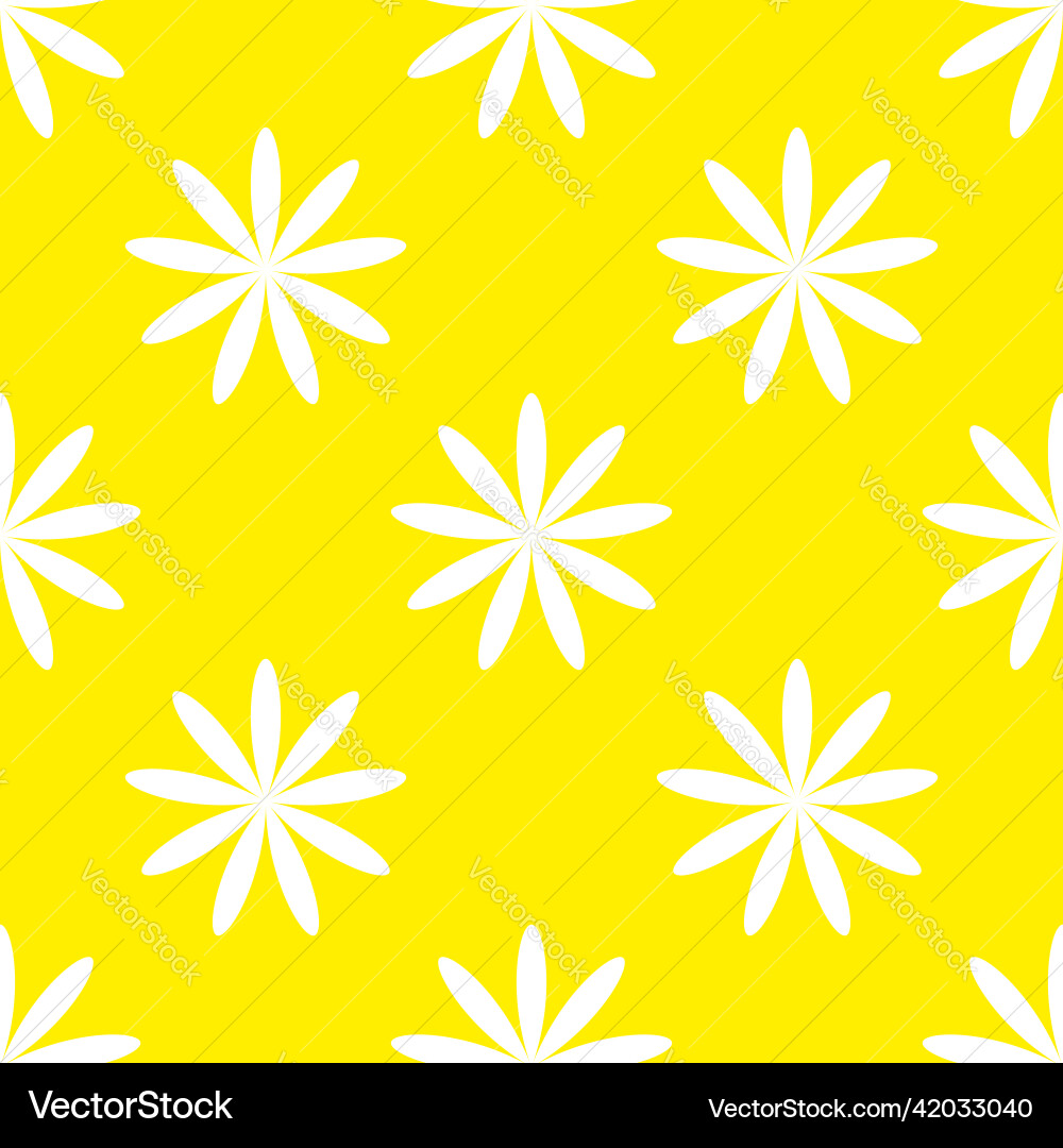 Simple yellow flowers petals seamless repeatable Simple yellow flowers petals seamless repeatable vector image