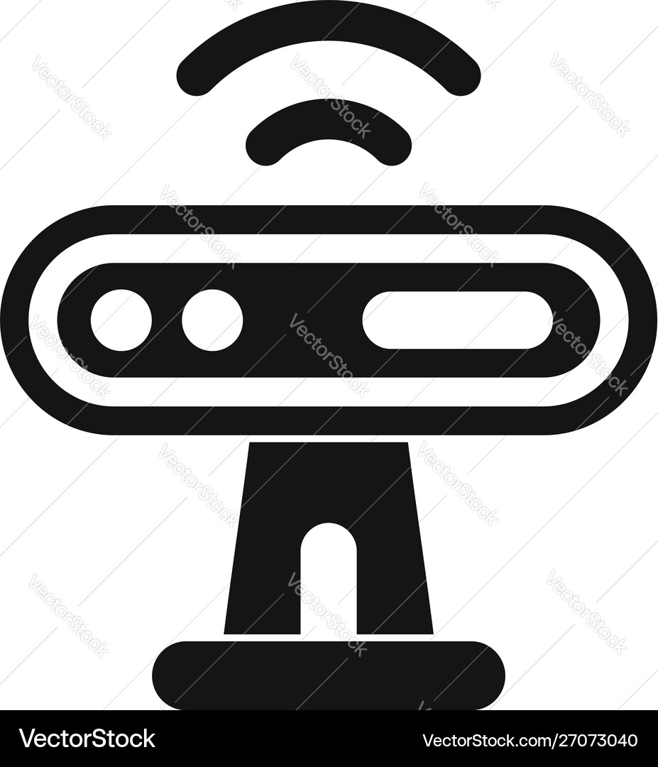 Web camera sensor icon simple style Web camera sensor icon simple style Vector Image