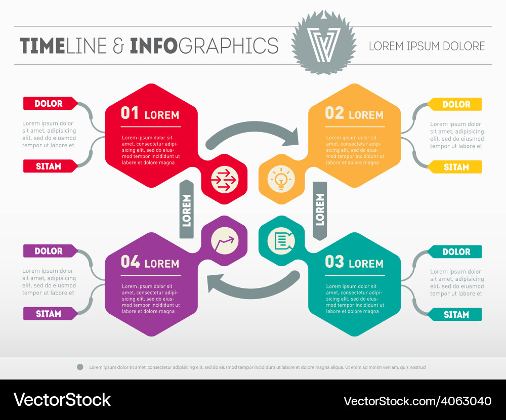 Web template for circle diagram or presentation vector image