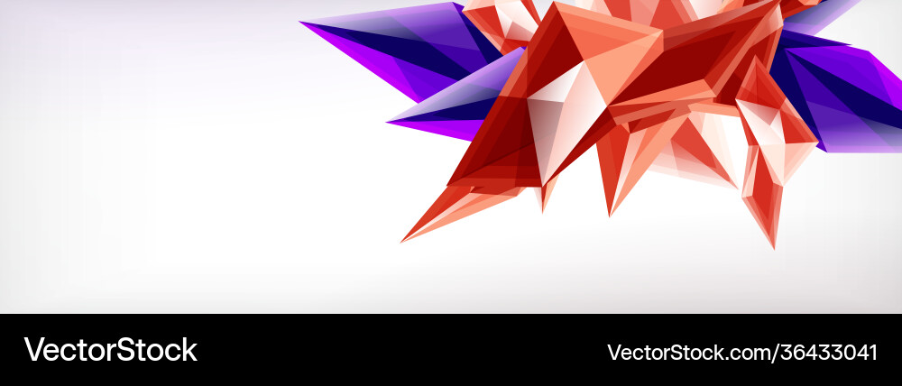 3d triangles and pyramids abstract Vector Image