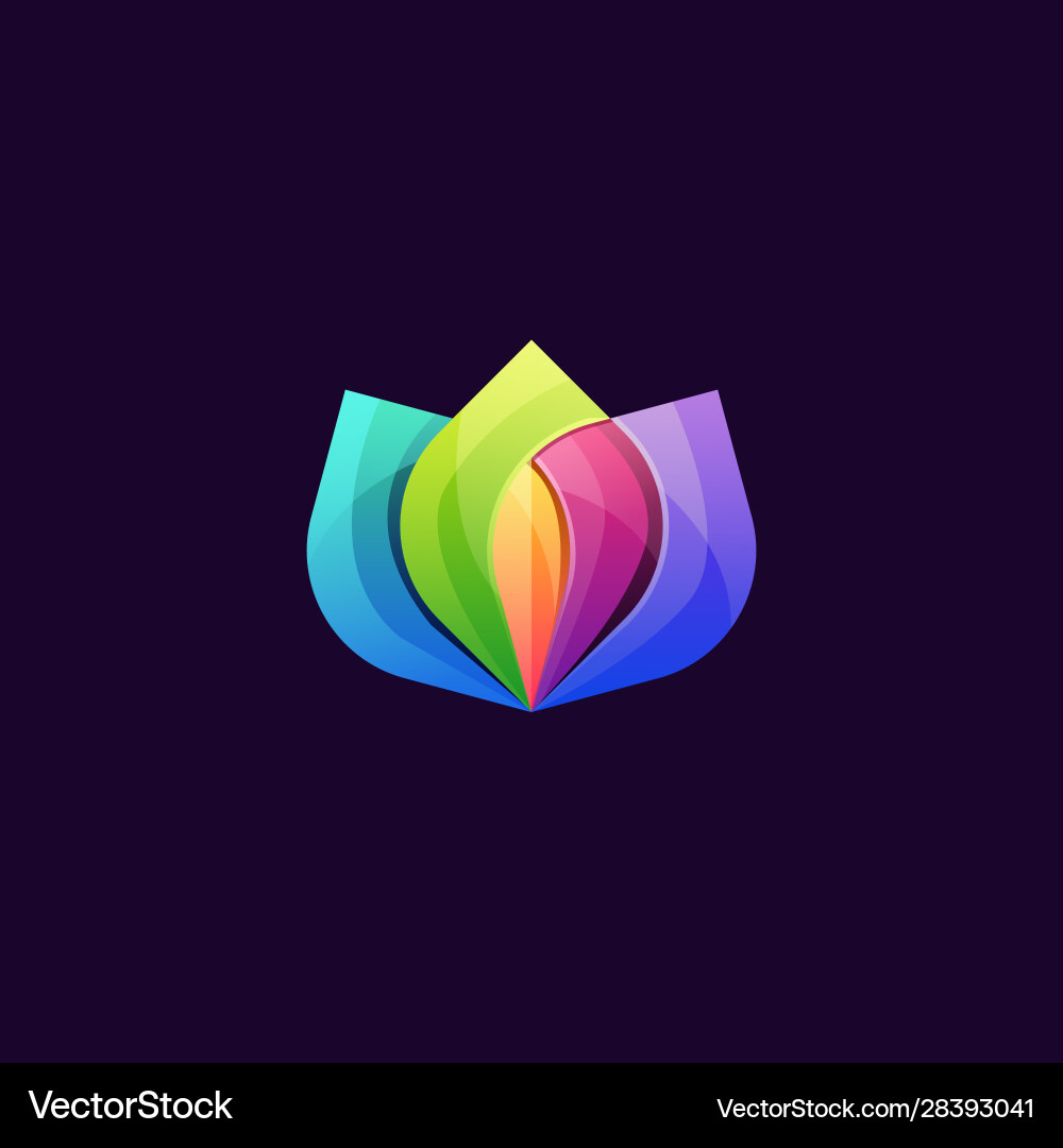 Abstract lotus overlap design template Abstract lotus overlap design template vector image