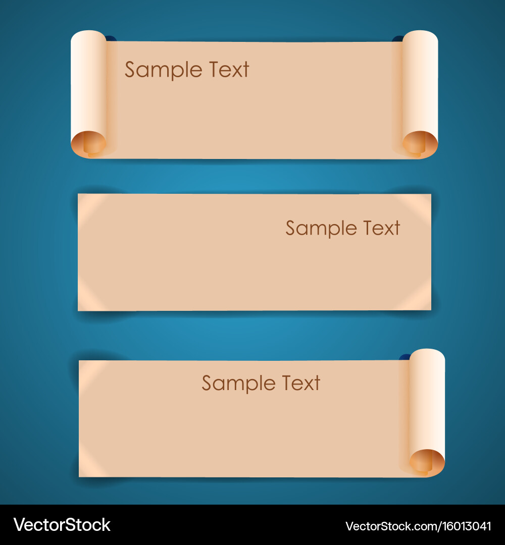 Scroll header. Scroll header