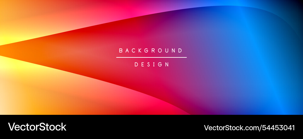 Bright rainbow style color gradient with curve Vector Image
