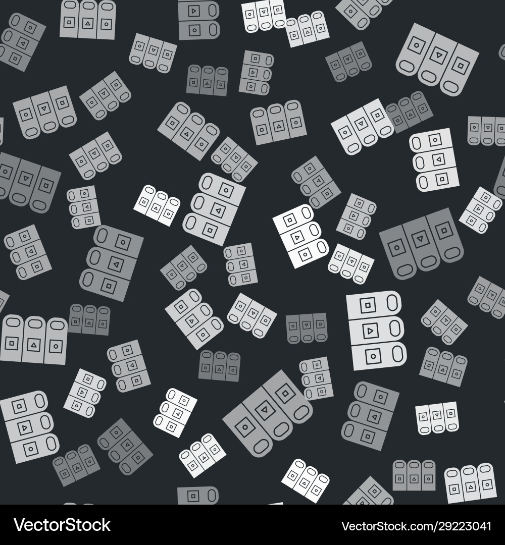 Grey trash in garbage cans with sorted Grey trash in garbage cans with sorted Vector Image
