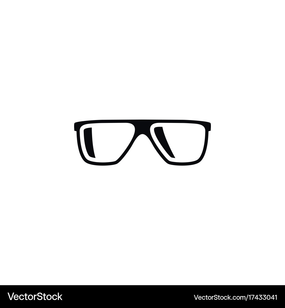 Isolated geek icon eyeglasses element can vector image