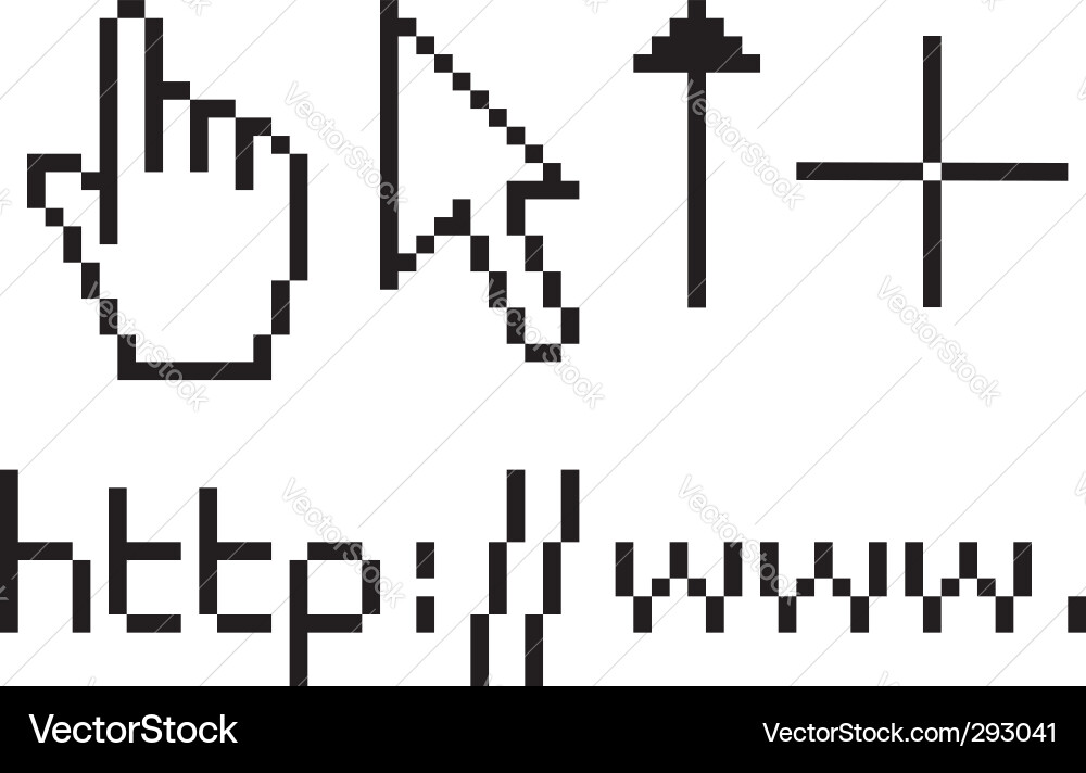 Pointers vector image