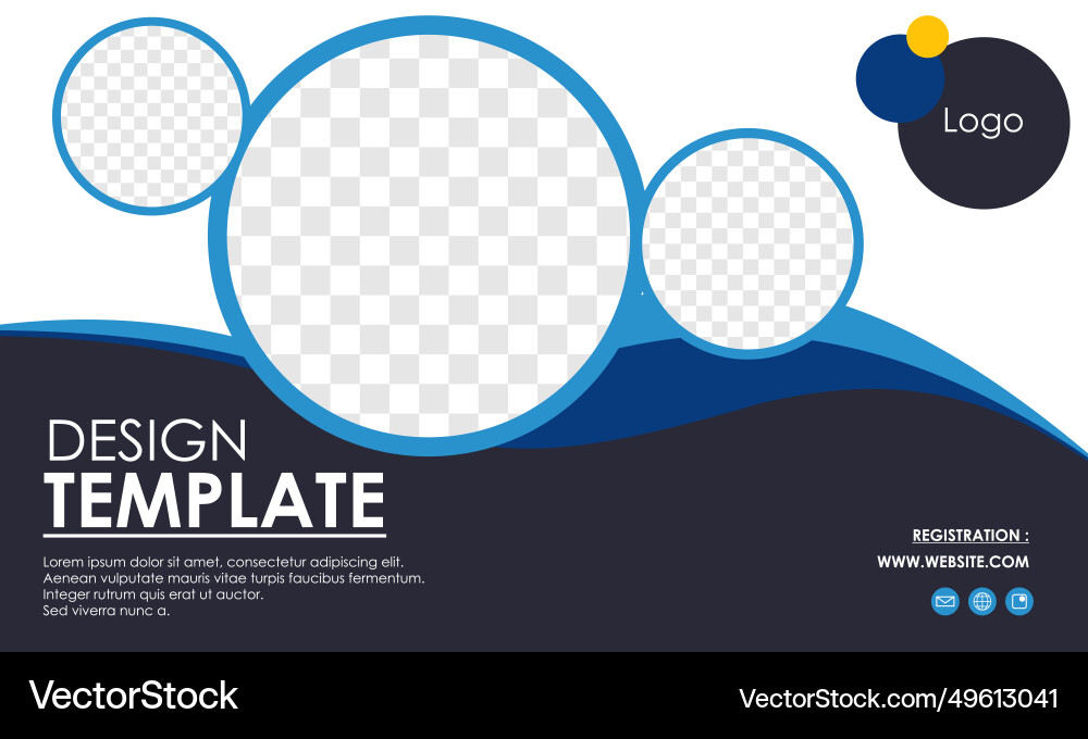 Presentation and slide layout background Vector Image