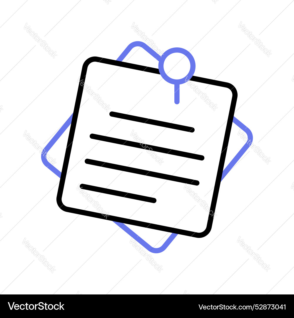 Sticky notes design in modern style ready to use Vector Image