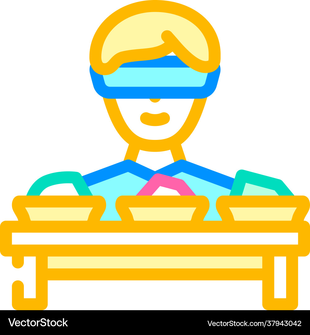 Blind testing color icon Vector Image