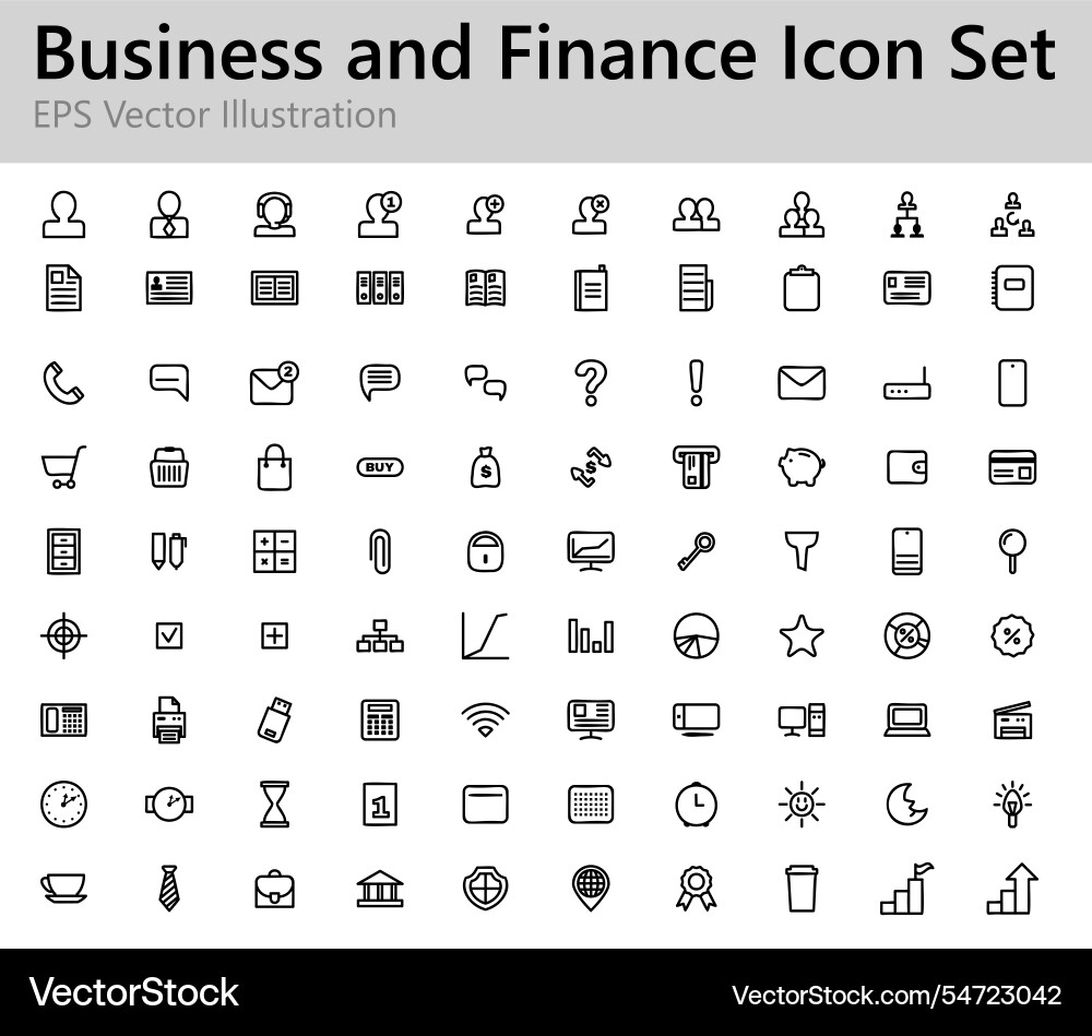 Business und Finanz-Icons setzen Umriss schwarz Business und Finanz-Icons setzen Umriss schwarz vektorbild