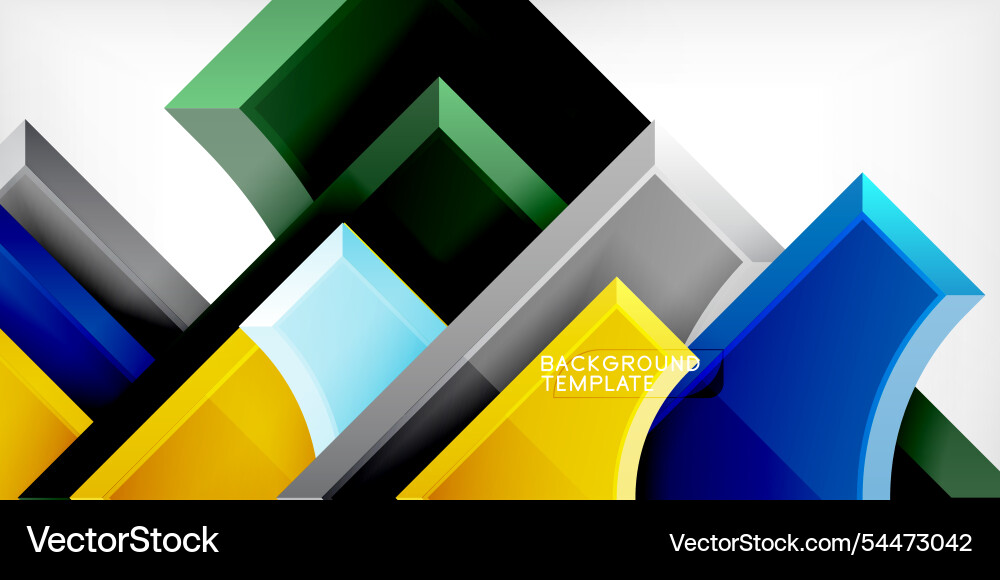 Geometric design abstract background - circles Vector Image