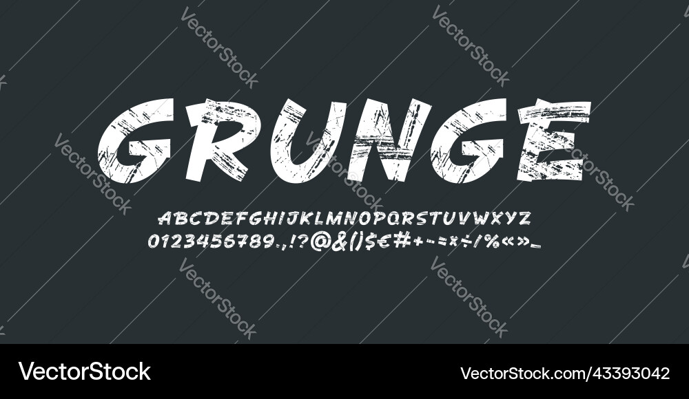 Handwritten shabby font script rough alphabet Handwritten shabby font script rough alphabet vector image