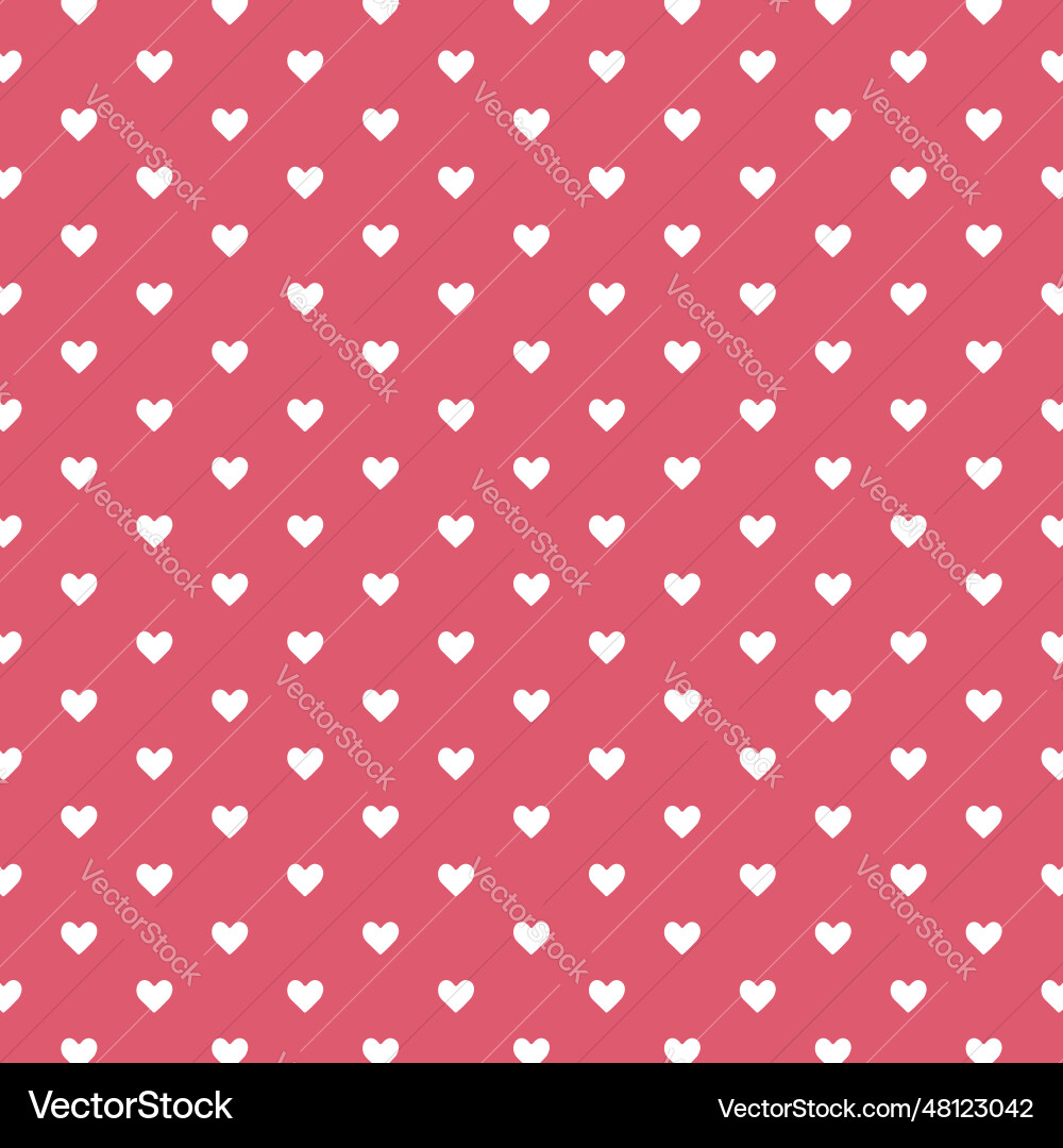 Heart seamless pattern red background Heart seamless pattern red background vector image