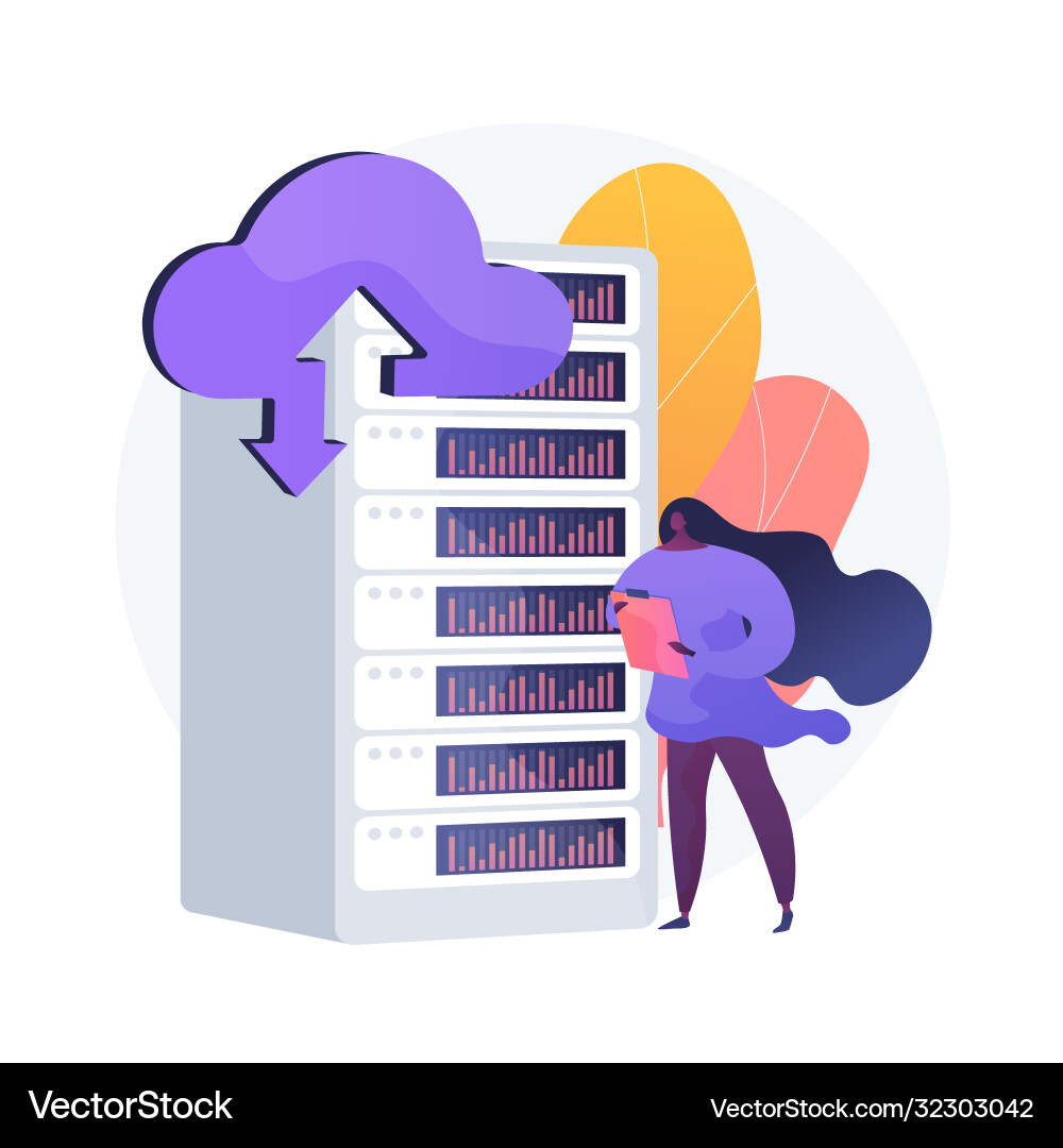 Hosting processor concept metaphor Hosting processor concept metaphor vector image