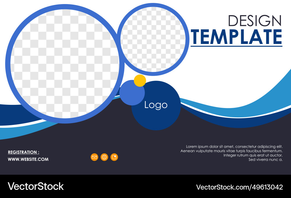 Presentation and slide layout background Vector Image