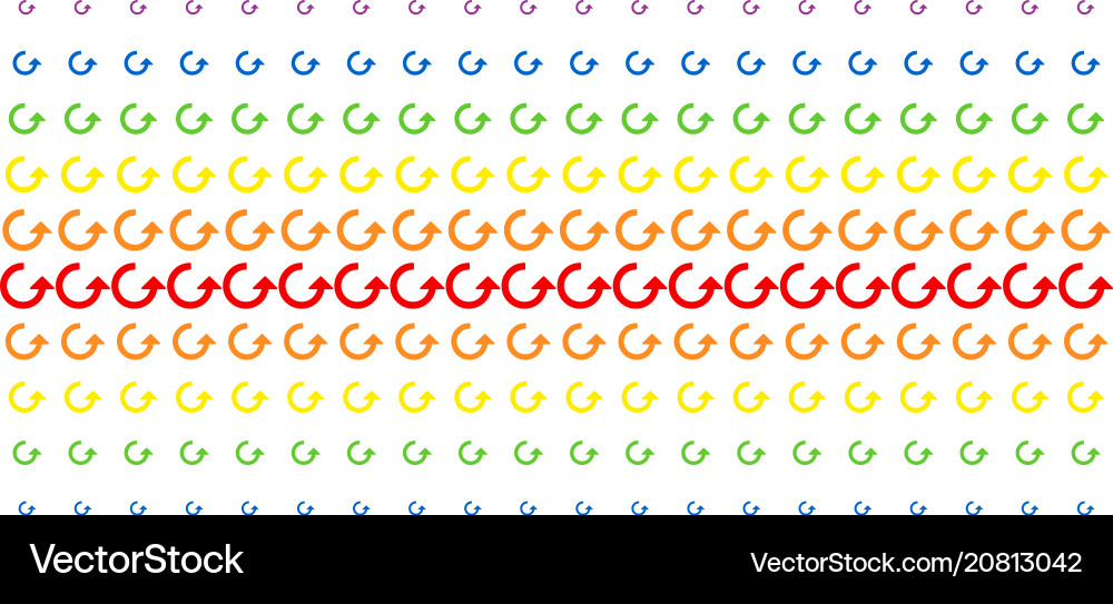Rotate shape halftone spectrum pattern Rotate shape halftone spectrum pattern Vector Image