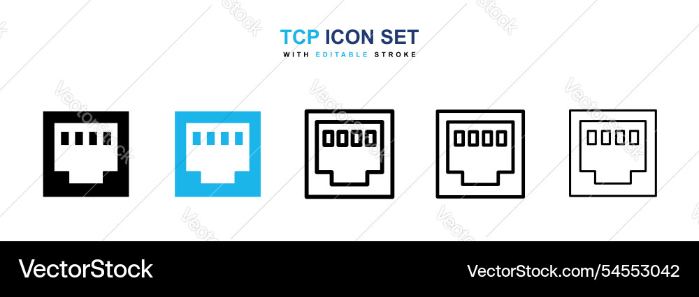 Tcp icon Tcp icon vector image
