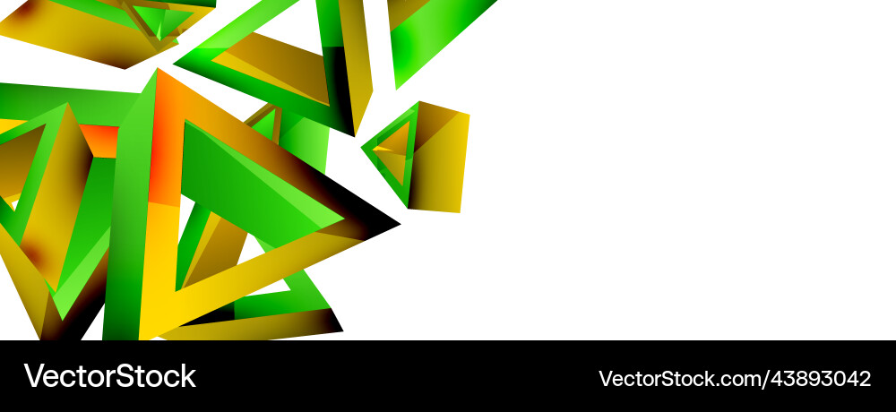 Triangle abstract background 3d basic Triangle abstract background 3d basic vector image