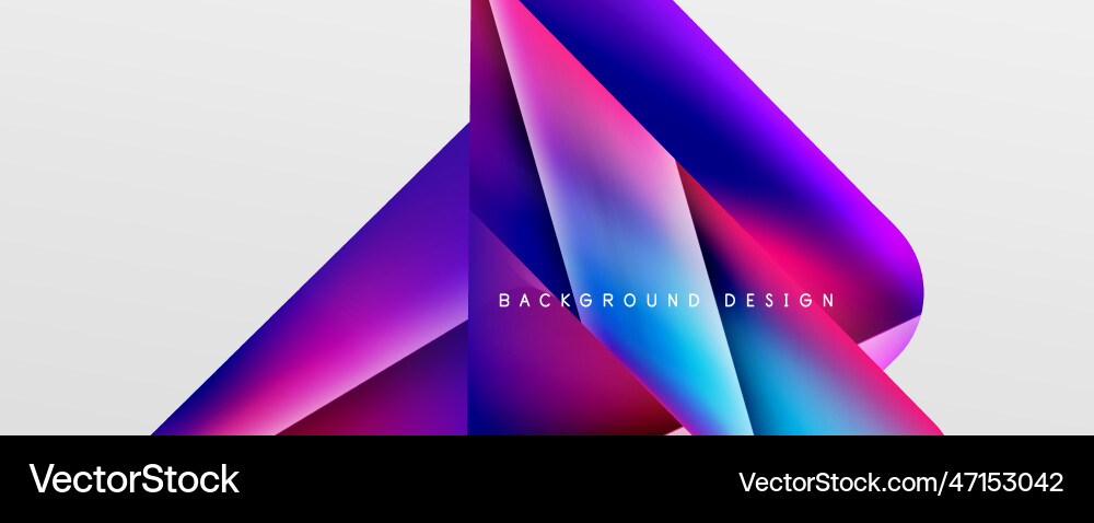 Triangle fluid color gradient abstract background Triangle fluid color gradient abstract background Vector Image