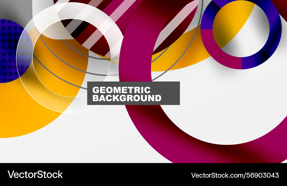 Abstract geometric design features overlapping Abstract geometric design features overlapping vector image