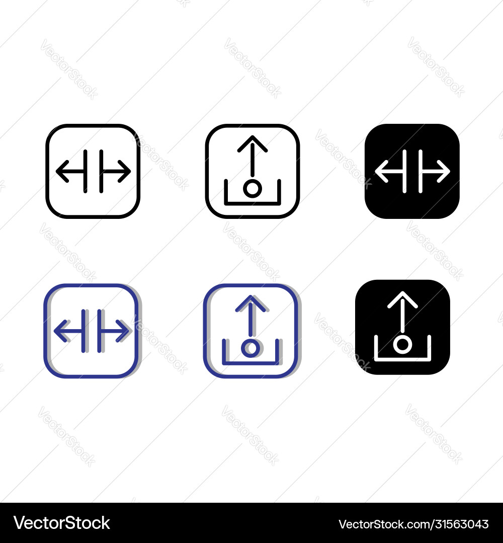 Arrow icon set 3 include arrowinterfaceesentialweb Arrow icon set 3 include arrowinterfaceesentialweb vector image