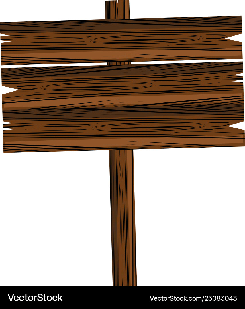 Blank wooden sign (25083043) – Royalty-Free Vector | VectorStock, image size:855x1080