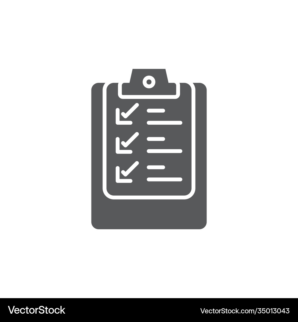 Clipboard checklist or document icon color line Clipboard checklist or document icon color line vector image