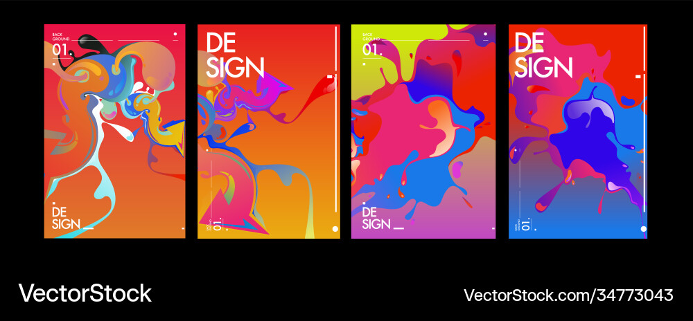 Colorful abstract fluid gradient pattern Colorful abstract fluid gradient pattern vector image