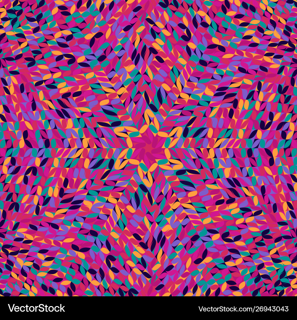 Dynamic geometrical abstract circular tiled vector image