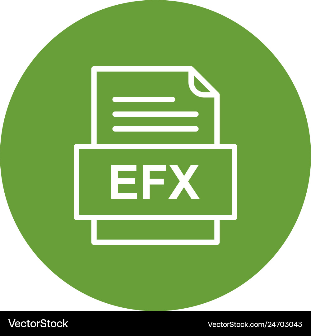 Efx file document icon Vector Image