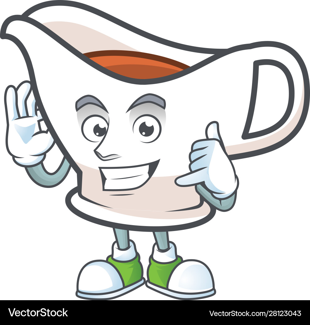 Gravy Boot mit Charakter Maskottchen Form nennen mich Gravy Boot mit Charakter Maskottchen Form nennen mich vektorbild