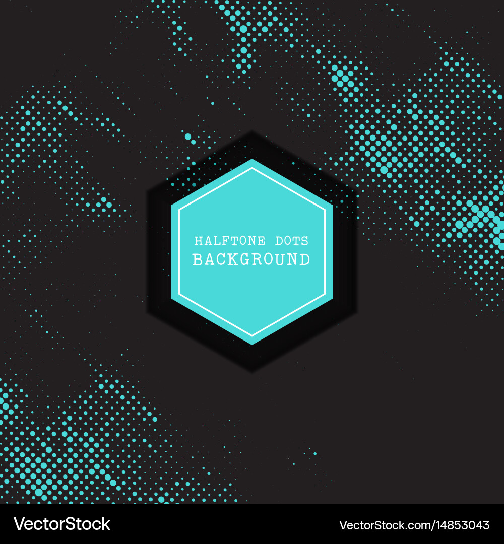 Halftone Dots Pattern Background vector image