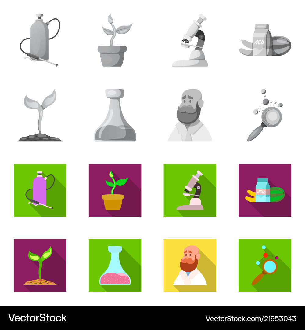 Isolated object of and symbol collection Vector Image
