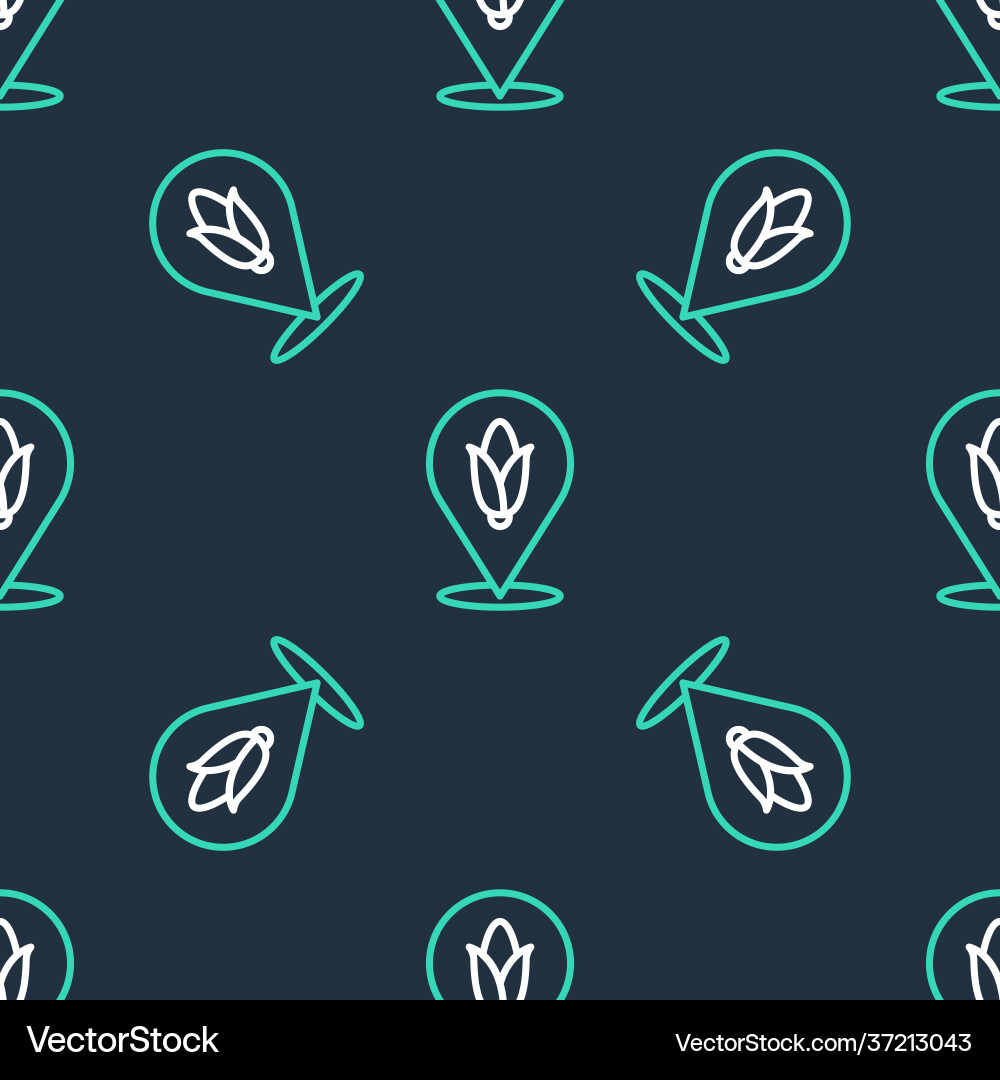 Line location corn icon isolated seamless pattern Line location corn icon isolated seamless pattern Vector Image