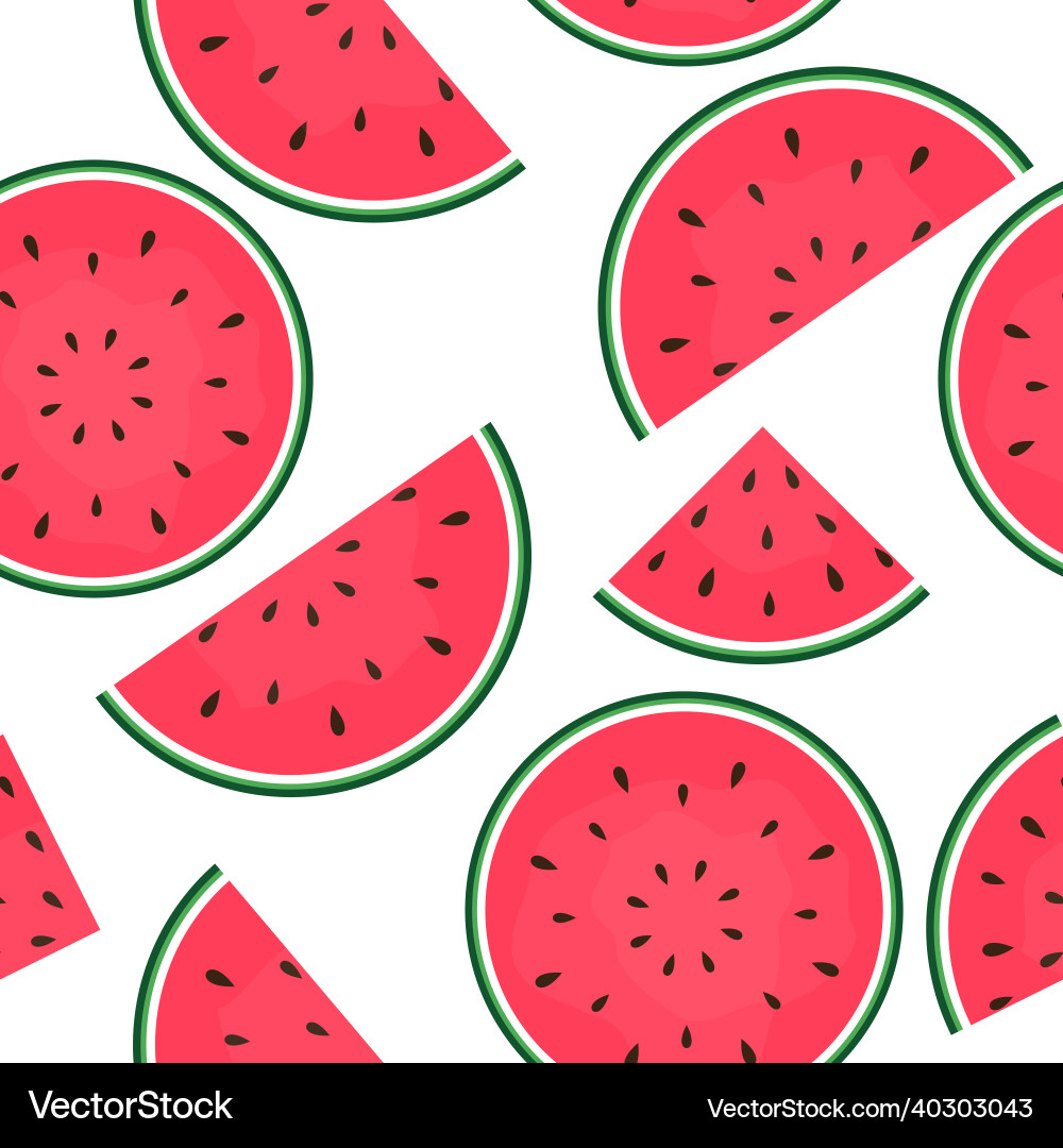 Seamless pattern background with watermelon Seamless pattern background with watermelon Vector Image