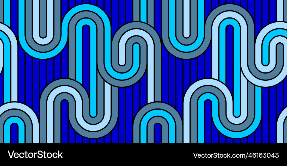 Seamless pattern with twisted lines linear tiling Seamless pattern with twisted lines linear tiling vector image