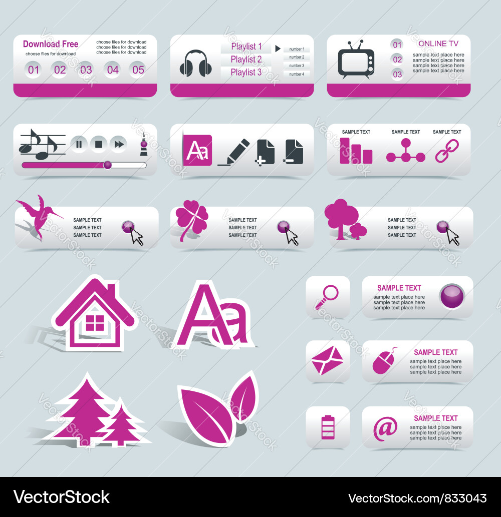 Web design frame vector image