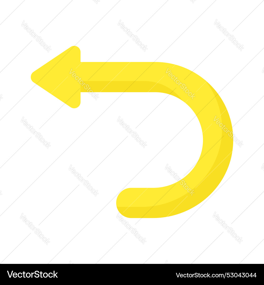 A well designed return arrow in modern style easy Vector Image