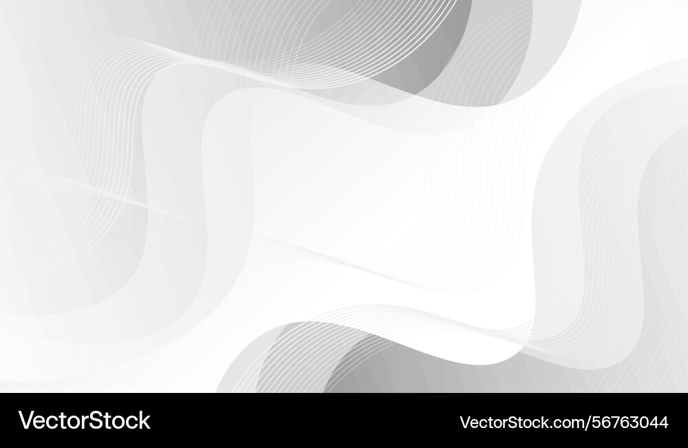Abstract white and grey background with dynamic Abstract white and grey background with dynamic vector image