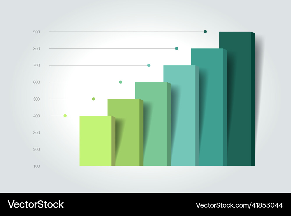 Chart column graph infographic element Chart column graph infographic element vector image