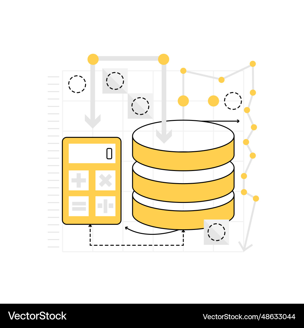 Data Management Server Concepts vector image