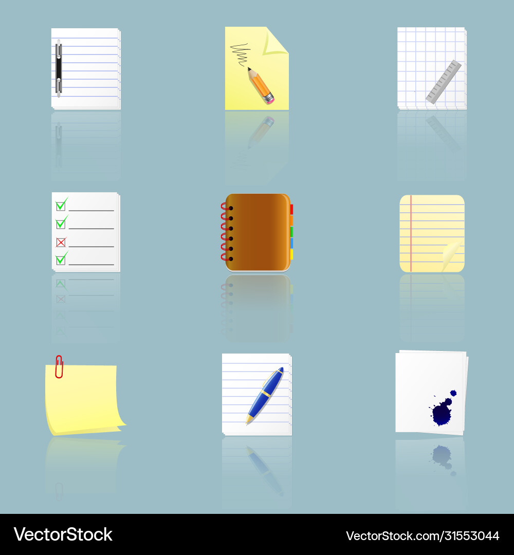 Documents icons set Documents icons set vector image