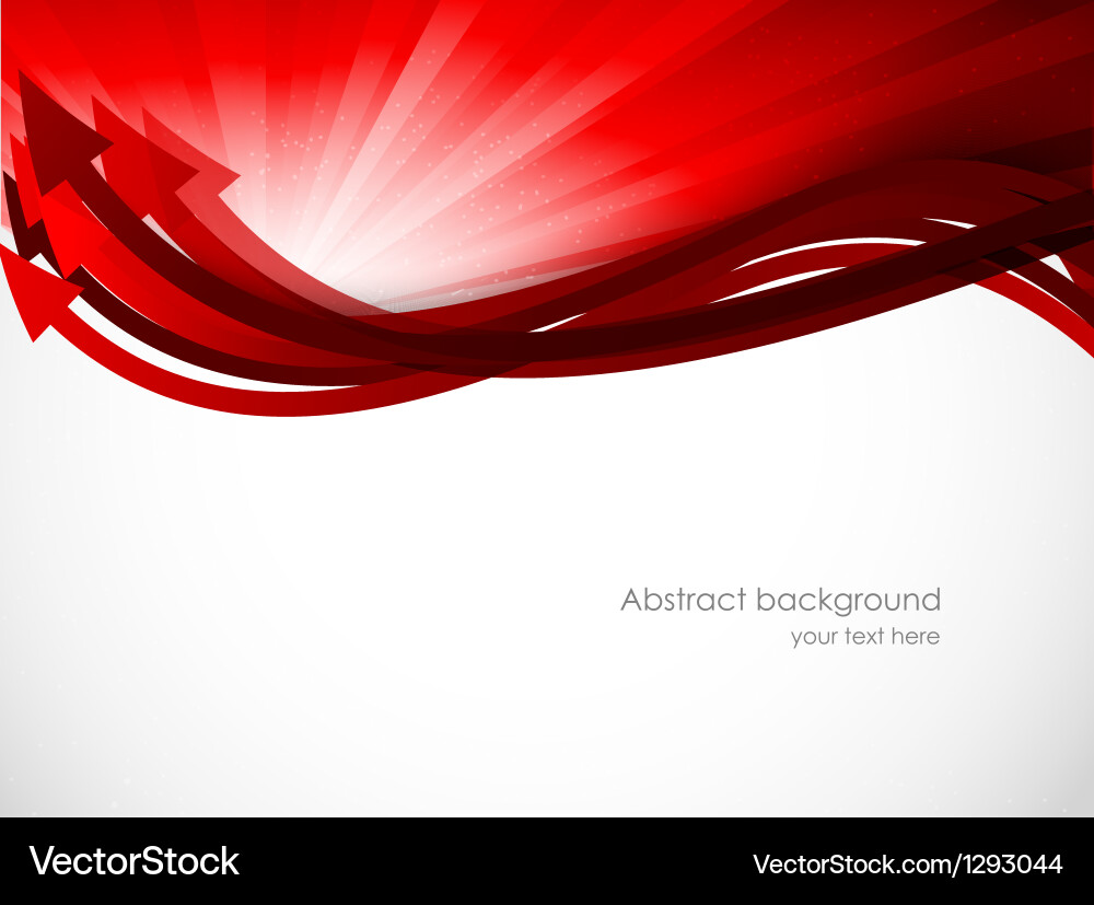 Dynamic Red Abstract Background vector image
