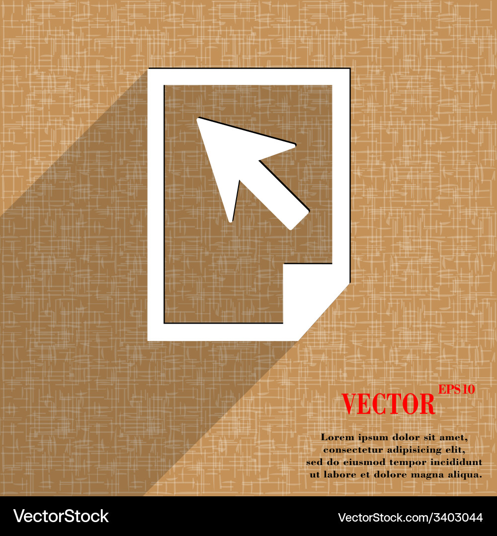 File document icon symbol flat modern web design vector image