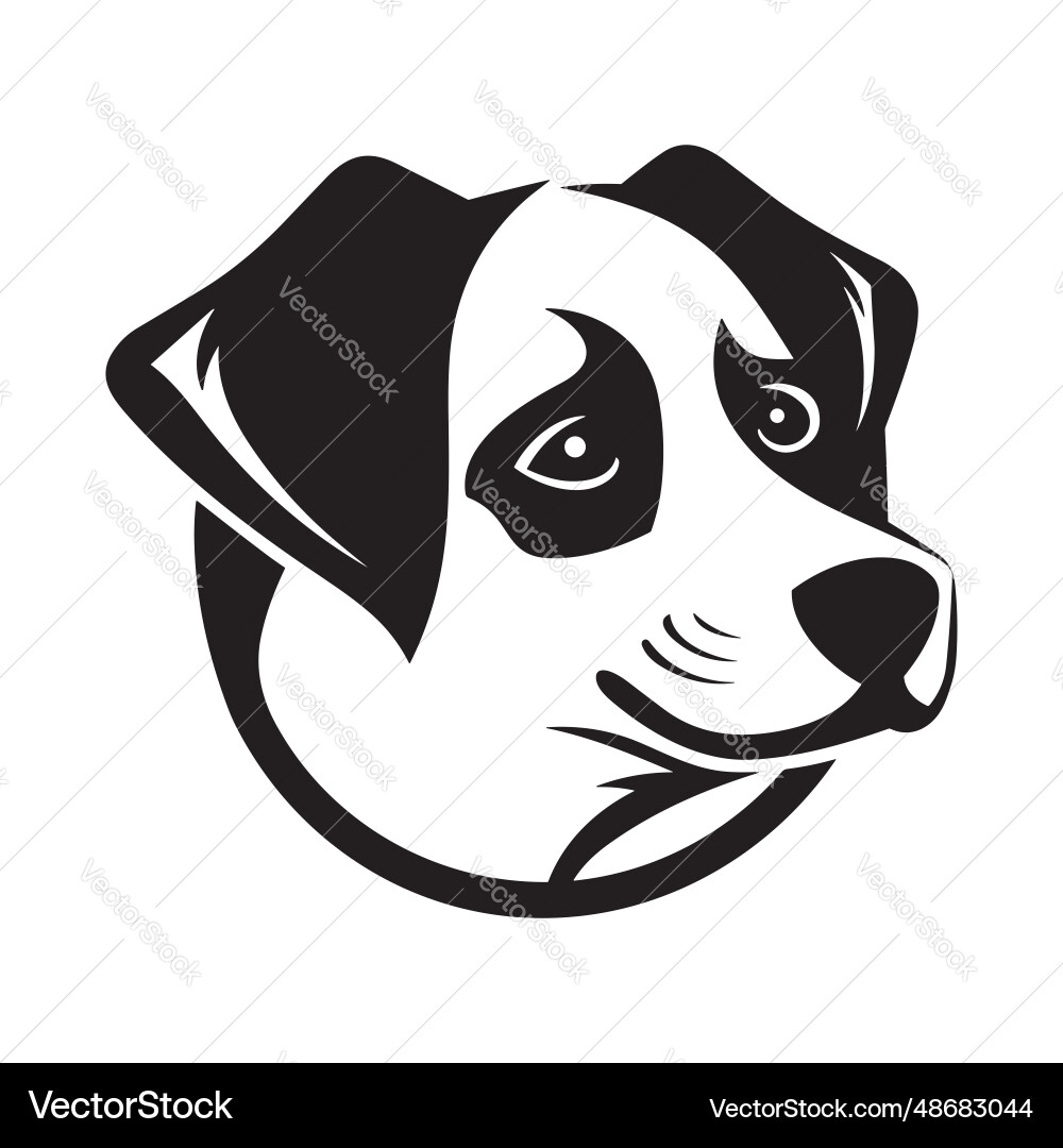 Hundekopf einfache Tattoo Stil Logo Symbol Hundekopf einfache Tattoo Stil Logo Symbol vektorbild