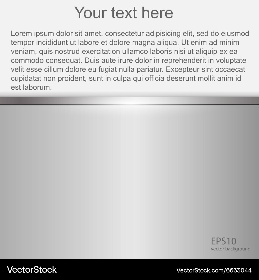 Metallic background with space for text Vector Image