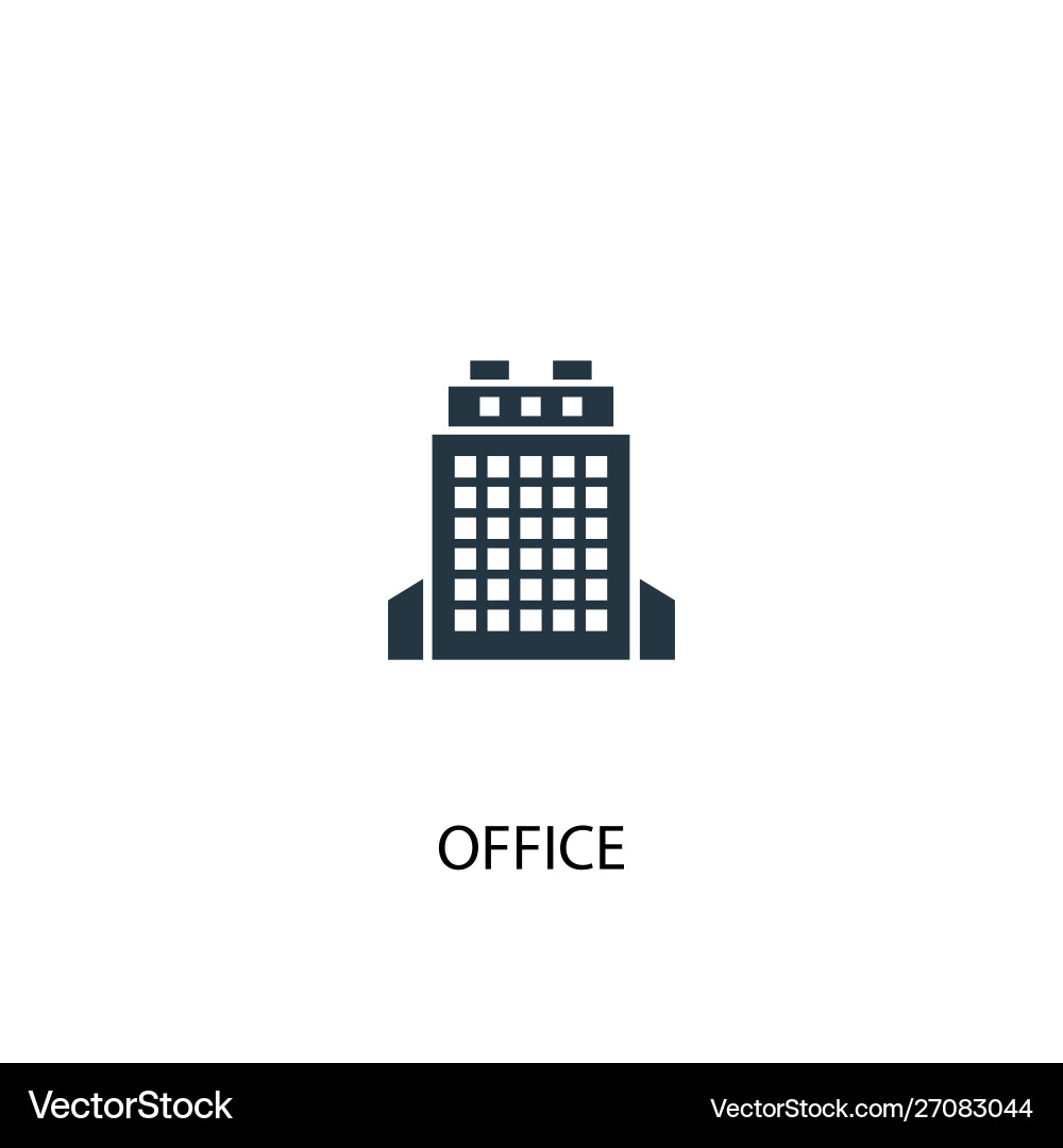 Office icon simple element vector image