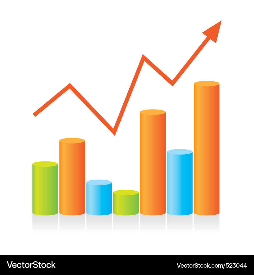 Progress Chart Template vector image